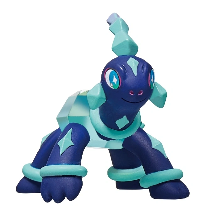 Dark blue Carbink toy with light blue crystal accents, standing on all fours.