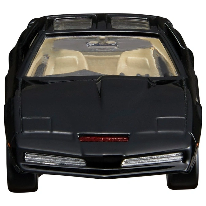  Black KITT toy car with red scanner and tan interior.