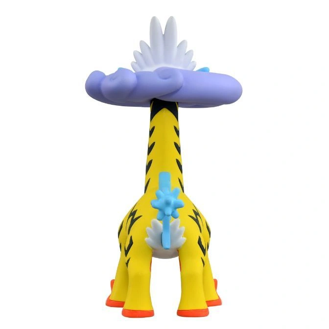  Yellow and black Girafarig toy with cloud and wing details.
