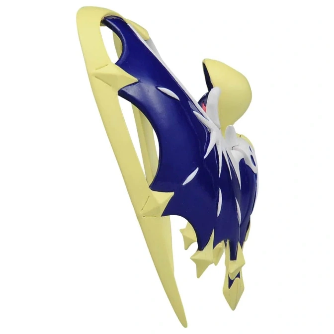 Lunala Pokémon figure with blue wings and yellow accents.