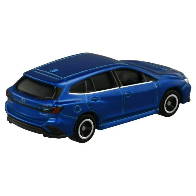  Blue Subaru Levorg toy car with detailed features and realistic design.