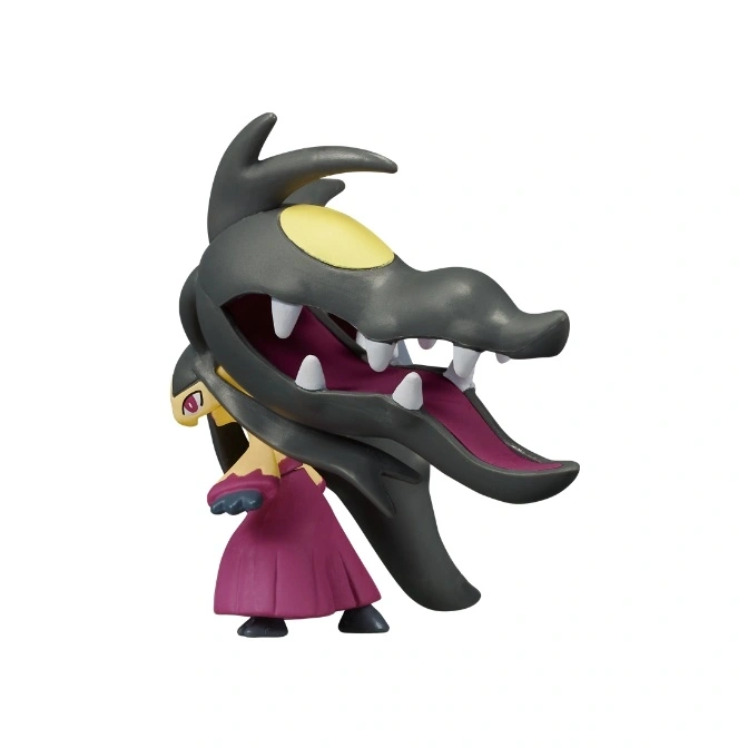  Mawile Pokémon figure with large jaws and a purple dress.