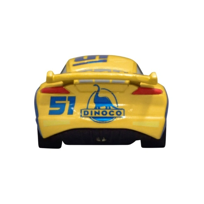  Yellow Dinoco toy car with the number 51 on the back.