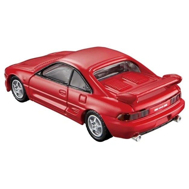  Red MR2 toy car with spoiler and silver rims.
