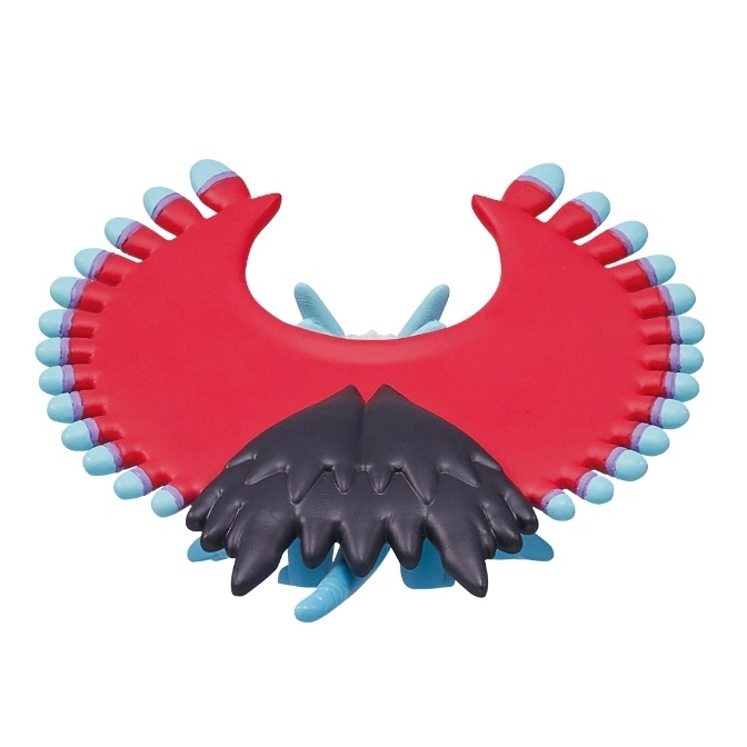  Red and black toy wings with blue accents.