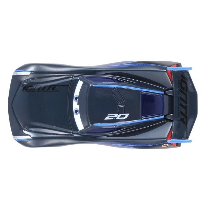  Black toy race car with number 20 and spoiler.