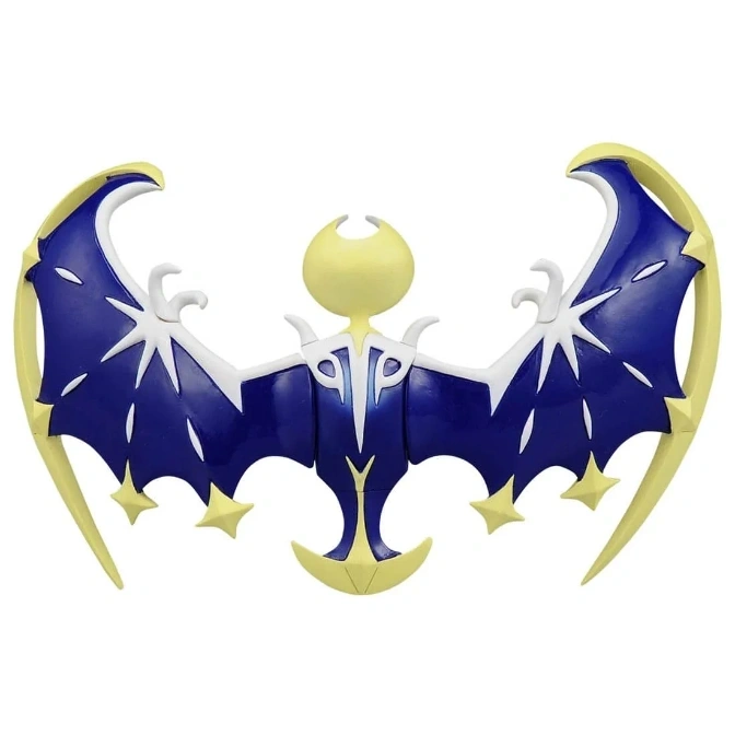  Lunala toy with blue wings, yellow accents, and star details.