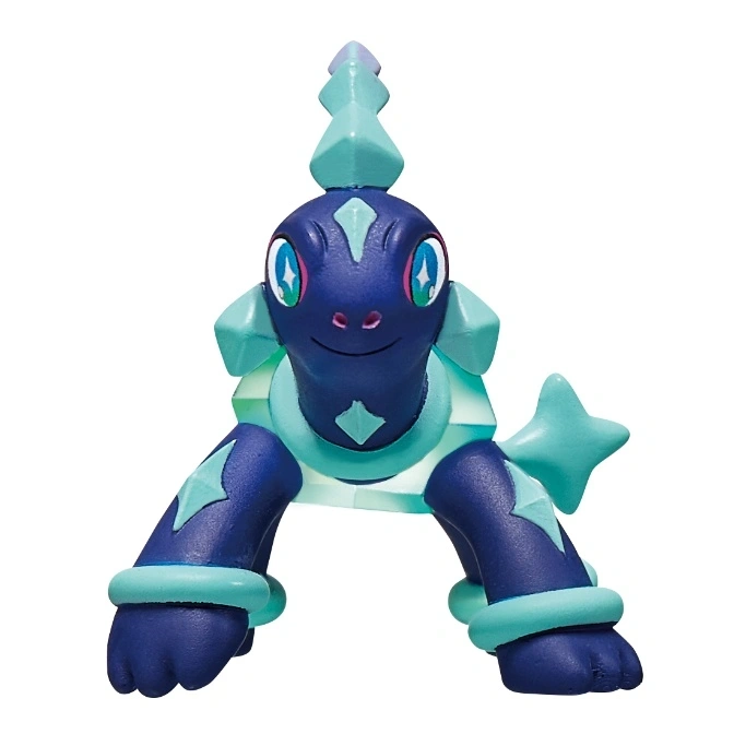  Turtonator toy figure with blue skin and a light blue shell.