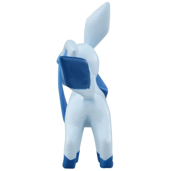  Eisglaziola toy figure, rear view, light blue with dark blue accents.
