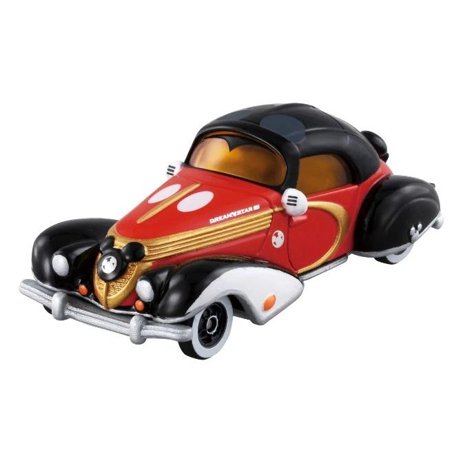 Mickey Mouse Dream Star toy car, red with black fenders and roof.