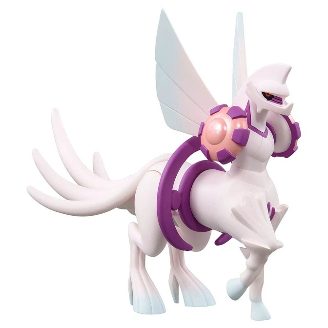  Arceus Pokémon toy figure with purple accents and wing-like appendages.