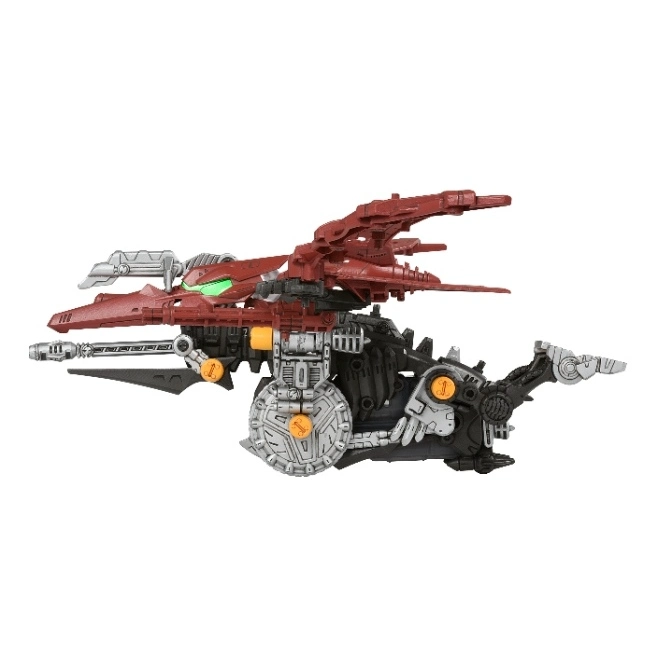  Red and black Zoids toy with wings and mechanical details.