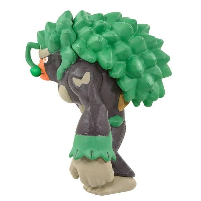  Rillaboom toy figure with green leafy hair, brown body, and tan hands.