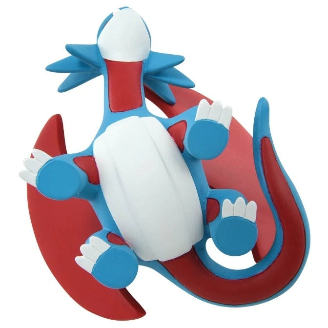  Salamence toy figure with blue, red, and white coloring.
