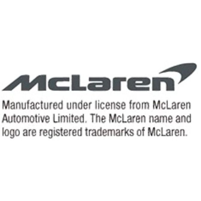 McLaren logo and trademark notice.
