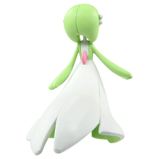  Gardevoir figurine with green head and white dress.