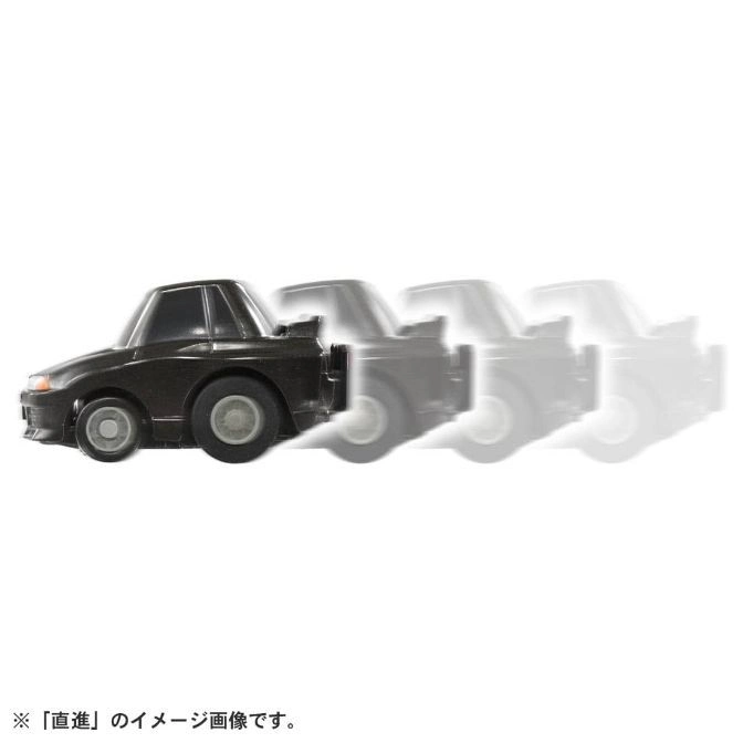  Toy car in motion blur, dark color, small scale model.