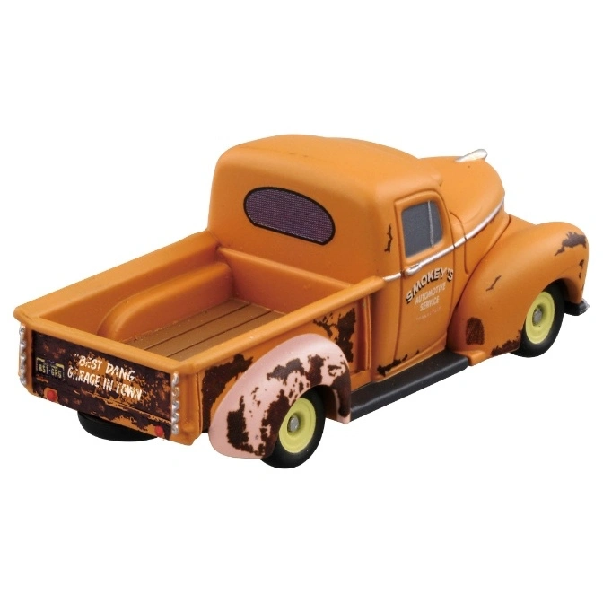  Orange Smokey's Automotive Service toy truck with a weathered look and visible details.