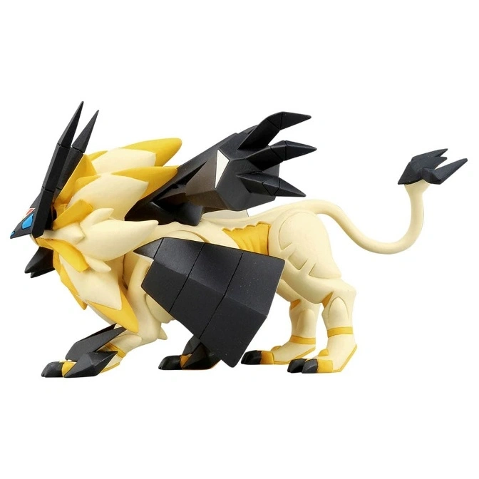  Solgaleo Pokémon toy figure with black and yellow details.