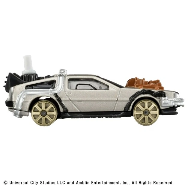  Toy DeLorean car from Back to the Future with time machine parts.
