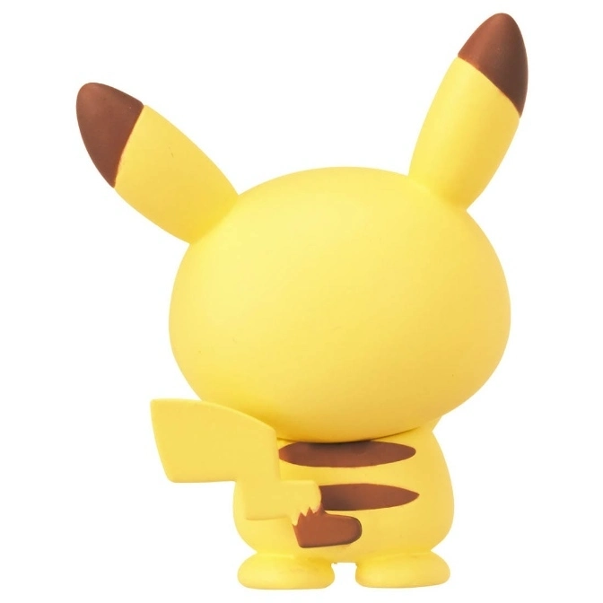 Yellow Pikachu toy figurine with brown-tipped ears and tail.