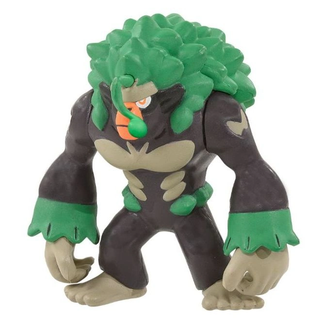  Rillaboom toy figure with green hair, brown body, and tan hands and feet.