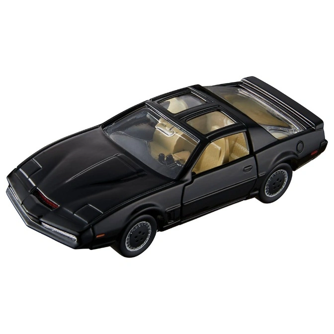  Black KITT toy car with sunroof and red scanner light.