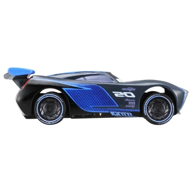  Black and blue toy race car with spoiler and number 20.