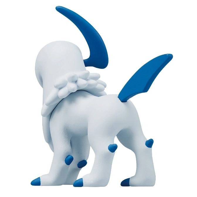  Absol Pokémon figure with blue accents, standing.