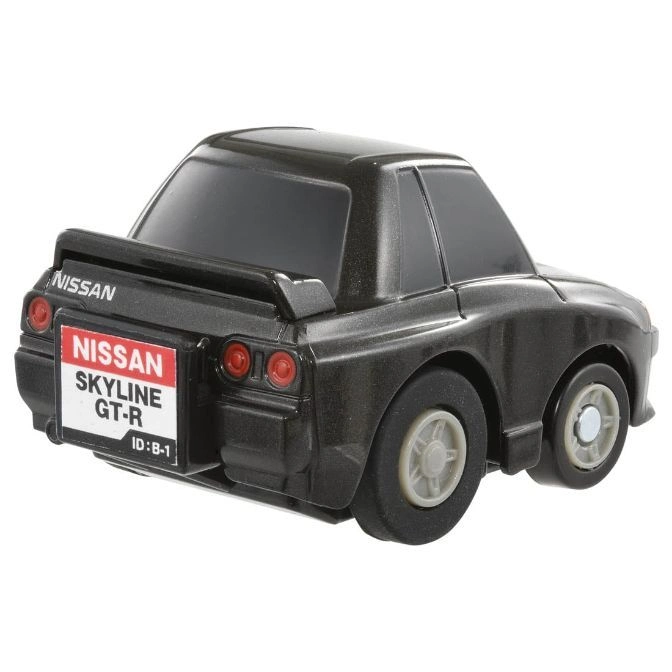  Nissan Skyline GT-R toy car, dark gray, with visible logo and ID: B-1.