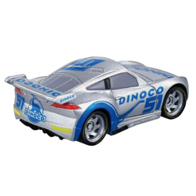 Dinoco Cruz Ramirez toy car with blue accents and the number 51.