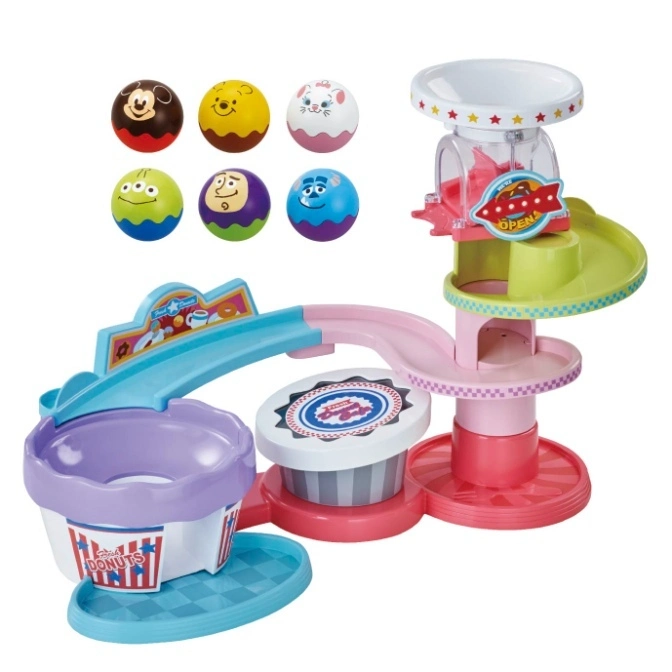  Toy Story ball drop toy with character balls, donut shop theme, and multi-level track.