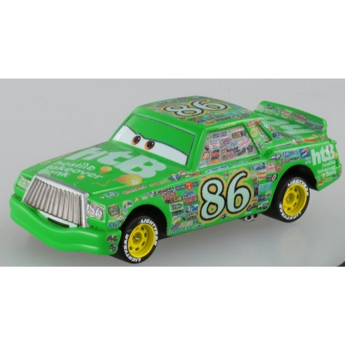  Green Disney Cars No. 86, with racing decals and yellow tires.