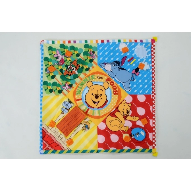 Winnie the Pooh patchwork play mat featuring Pooh, Tigger, Eeyore, and Piglet.