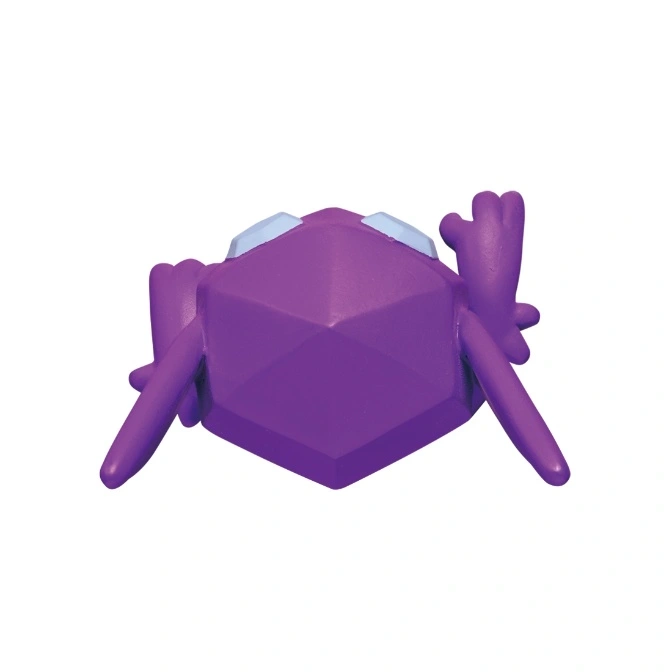  Purple Regirock toy with light blue eyes and outstretched arms.