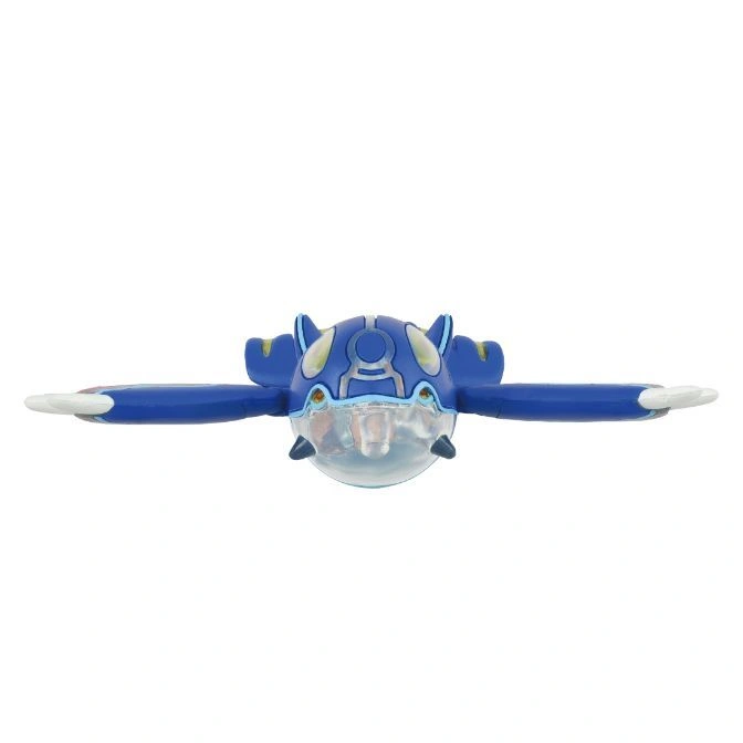  Blue Kyogre toy with translucent belly and outstretched wings.