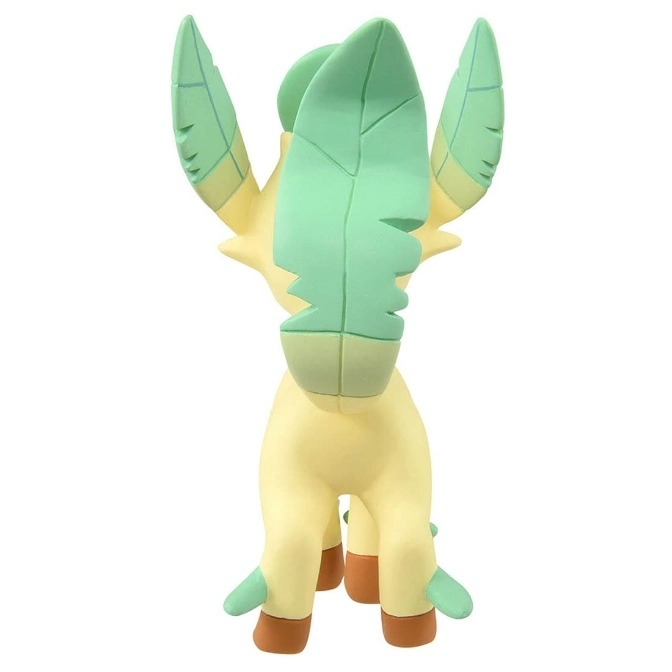  Leafeon toy figure with green leaf-like ears and tail, standing upright.