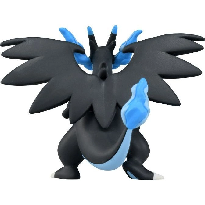  Black Kyurem toy with large wings and blue accents.