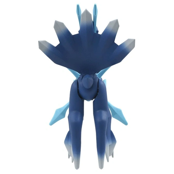  Dark blue Kyurem toy figure with light blue accents and crystal-like features.