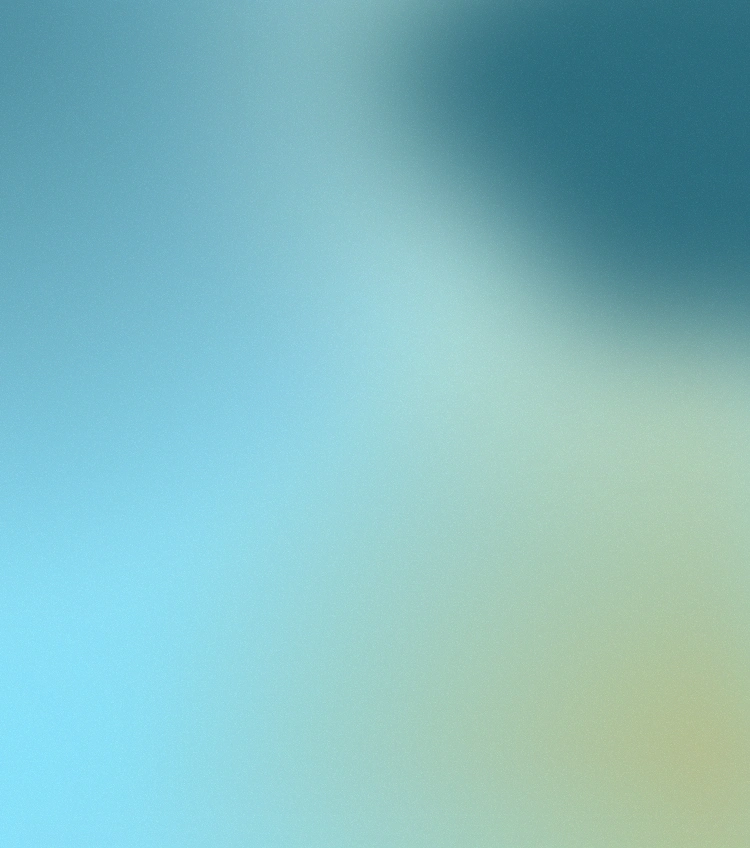 Turquoise gradient background for mobile layout.