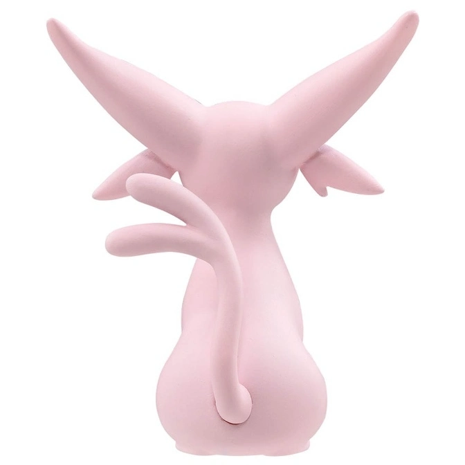  Pink Espeon figurine with long ears and tail, viewed from the back.