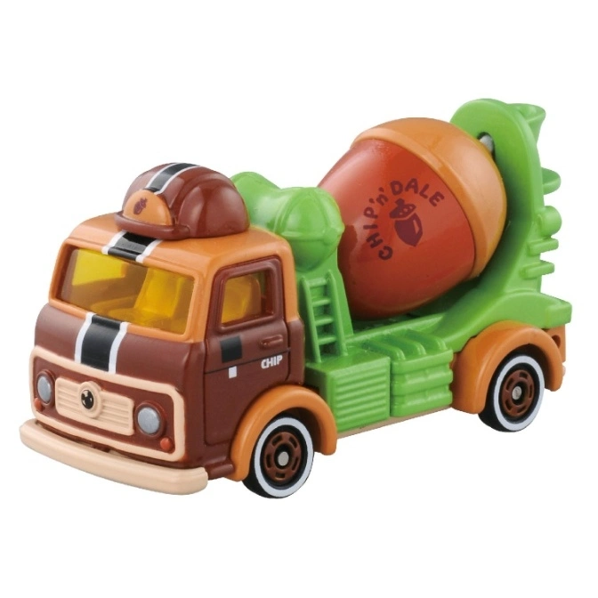 Chip 'n' Dale cement mixer truck toy with acorn-shaped mixer and construction hat.