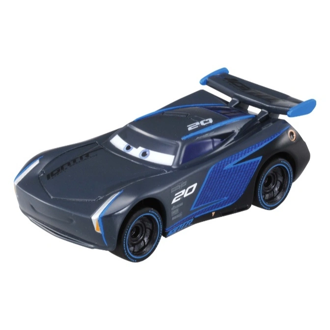 Jackson Storm die-cast toy car with blue accents and the number 20.