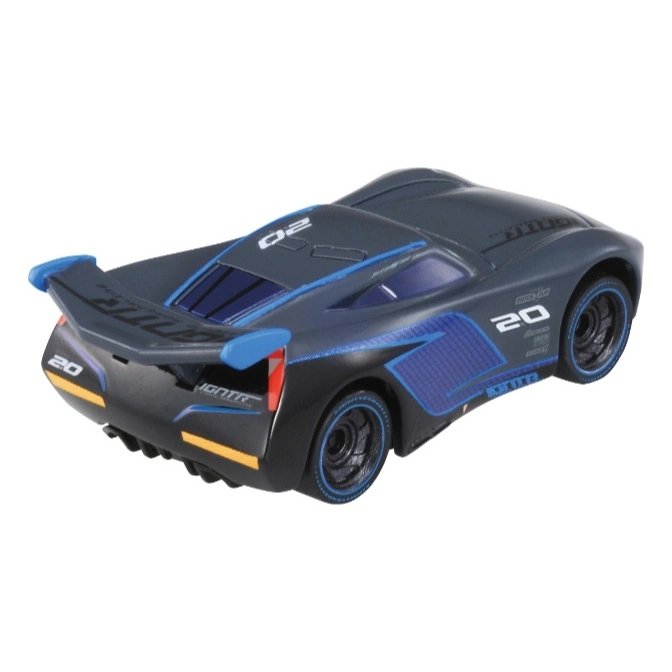  Gray toy race car with blue accents and the number 20 on the side and back.