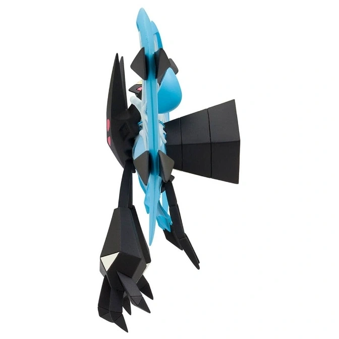  Black and blue geometric Necrozma Dusk Mane Pokémon toy figure.