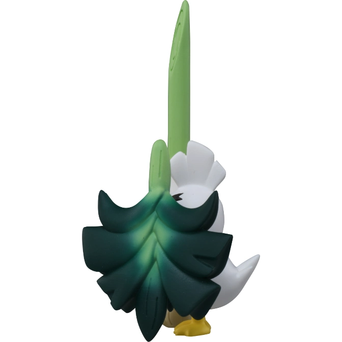  Sirfetch'd Funko Pop! with leek sword and shield, white plumage, and yellow feet.