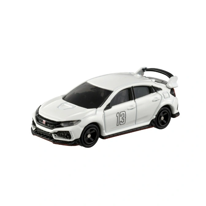 White Honda Civic Type R toy car with number 13 on the side.